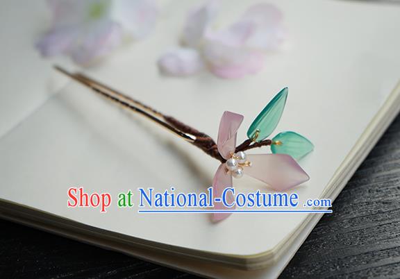 Chinese Classical Cheongsam Flowers Hair Clip Hair Accessories Handmade Ancient Hanfu Hairpin for Women