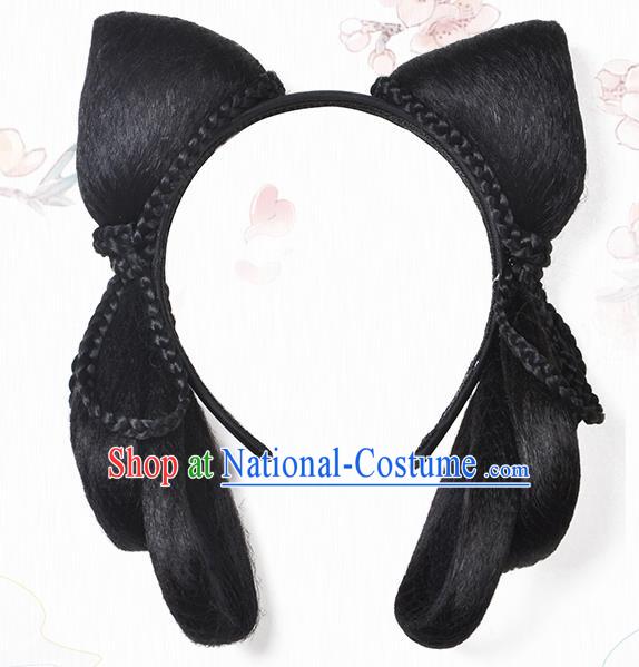 Chinese Classical Ancient Palace Lady Hanfu Wigs Tang Dynasty Princess Wig Hair Clasp Accessories