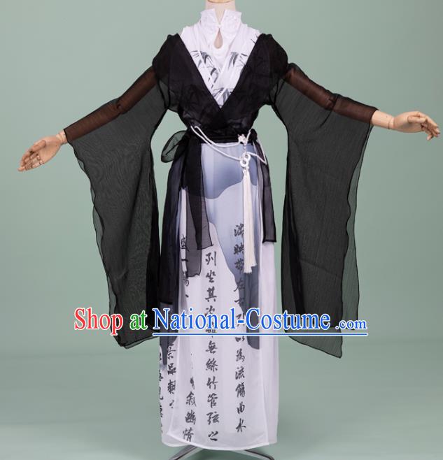 Chinese Cosplay Swordswoman Costumes Ancient Ming Dynasty Female Knight Hanfu Apparels