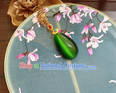 China Classical Pendant Accessories Collar Button Traditional Cheongsam Green Brooch