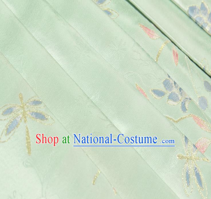 China Ancient Noble Female Clothing Traditional Ming Dynasty Patrician Lady Hanfu Blouse and Skirt for Women