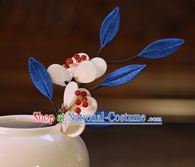 Chinese Traditional Hanfu Flowers Hair Stick Wedding Hair Accessories Ancient Bride Butterfly Hairpin