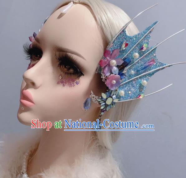 Top Stage Show Hair Ornament Handmade Baroque Princess Hair Accessories Halloween Cosplay Fairy Shell Flower Hair Sticks