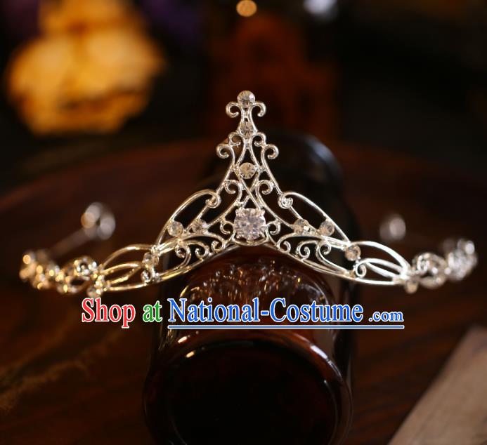 Top Grade Royal Crown Handmade Princess Hair Accessories Halloween Jewelry Ornaments