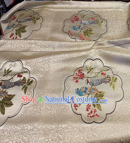 Chinese Classical Jacquard Pattern Design Brocade Fabric Asian Traditional Cheongsam Silk Material