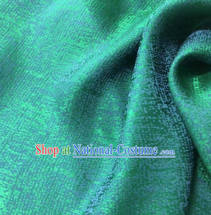 Chinese Classical Pattern Design Green Brocade Fabric Asian Traditional Cheongsam Silk Material