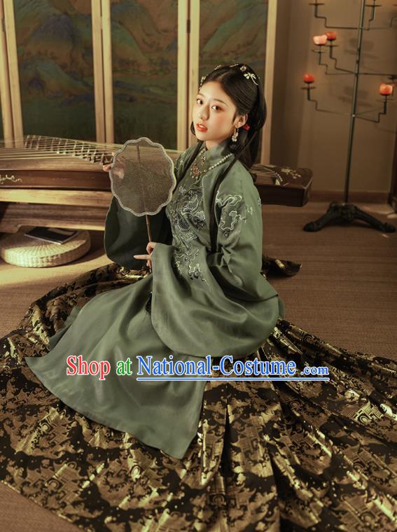 Chinese Ancient Nobility Countess Hanfu Dress Traditional Ming Dynasty Royal Princess Costumes for Women