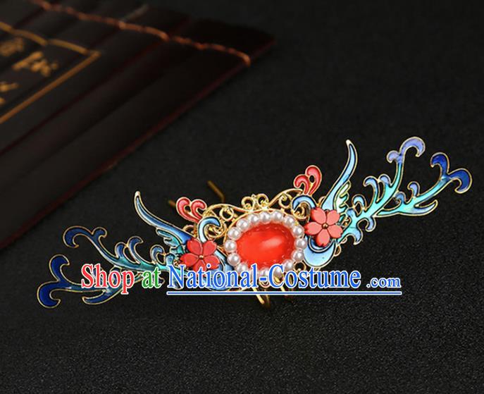 Chinese Classical Wedding Pearls Phoenix Hair Crown Hair Accessories Ancient Bride Hairpins for Women