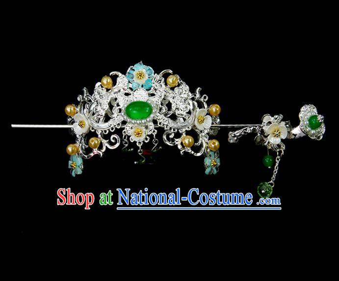 Chinese Ancient Princess Hair Crown and Hairpins Traditional Classical Dance Hair Accessories for Women