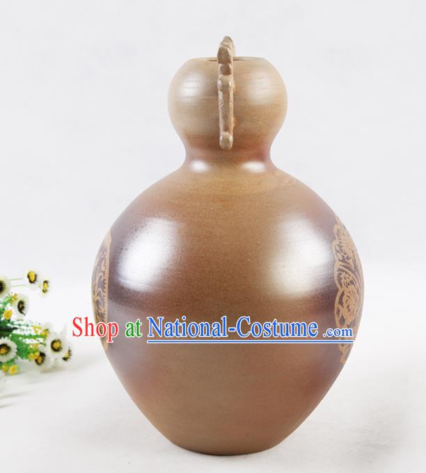 Chinese Traditional Handmade Pottery Vase Craft