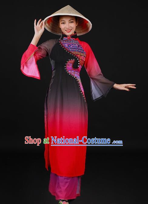 Chinese Spring Festival Gala Classical Dance Qipao Dress Traditional Chorus Costume for Women