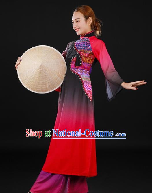 Chinese Spring Festival Gala Classical Dance Qipao Dress Traditional Chorus Costume for Women