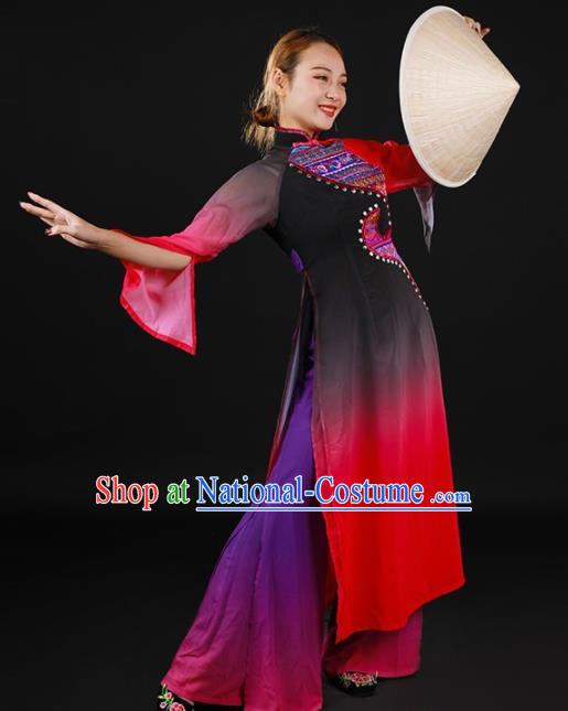 Chinese Spring Festival Gala Classical Dance Qipao Dress Traditional Chorus Costume for Women