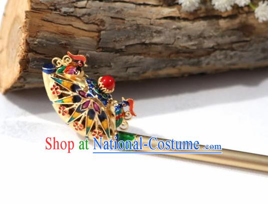 Korean Traditional Wedding Bride Golden Bamboo Hairpins Asian Korea Hair Accessories for Women