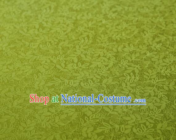 Chinese Classical Pattern Design Olive Green Mulberry Silk Fabric Asian Traditional Cheongsam Silk Material