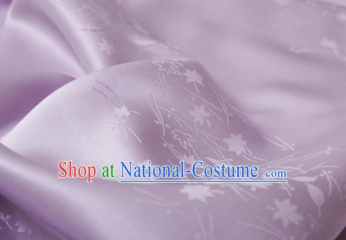 Chinese Classical Leaf Pattern Design Pink Brocade Fabric Asian Traditional Cheongsam Silk Material