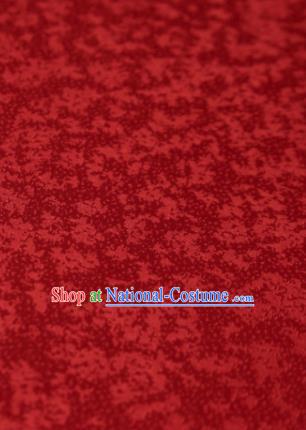 Chinese Classical Fubuki Pattern Design Wine Red Mulberry Silk Fabric Asian Traditional Cheongsam Silk Material