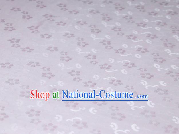 Chinese Classical Plum Pattern Design Pink Mulberry Silk Fabric Asian Traditional Cheongsam Silk Material