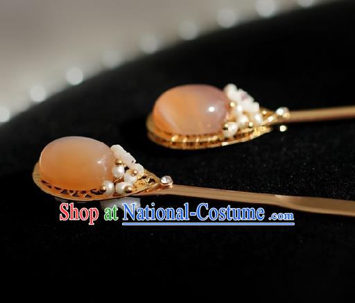 Chinese Handmade Ming Dynasty Princess Hairpins Ancient Hanfu Hair Accessories for Women