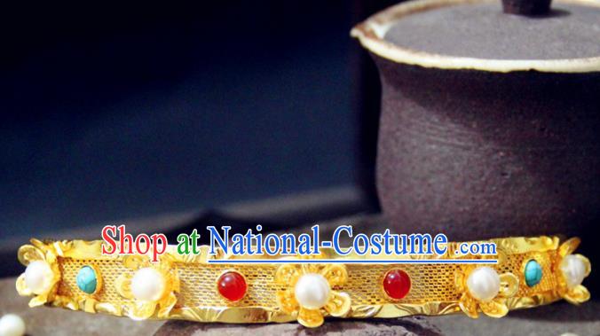 Chinese Traditional Tang Dynasty Hairpin Handmade Ancient Royal Empress Hair Accessories for Women