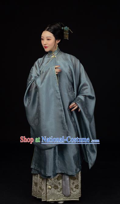 Traditional Chinese Ming Dynasty Countess Historical Costumes Ancient Patrician Mistress Hanfu Dress for Women