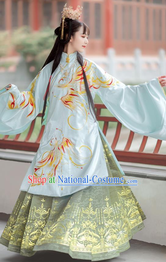 Chinese Traditional Ming Dynasty Royal Infanta Hanfu Dress Ancient Palace Princess Costumes for Women