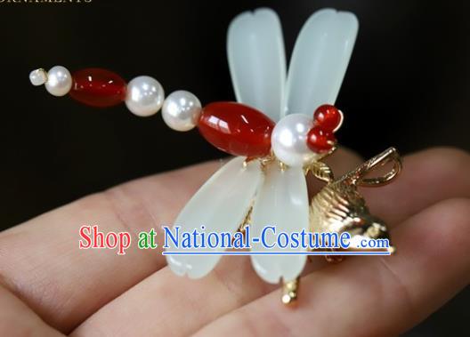 Traditional Chinese Handmade Dragonfly Brooch Ancient Hanfu Breastpin Accessories for Women