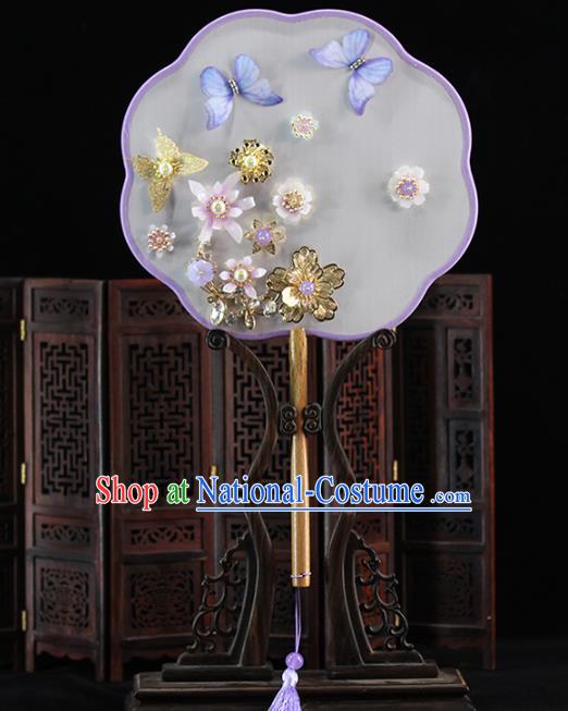 Traditional Chinese Classical Dance Fans Ancient Hanfu Wedding Palace Fan for Women