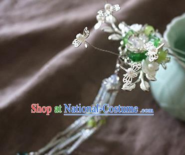 Traditional Chinese Palace Tassel Hairpin Headdress Ancient Court Hair Accessories for Women