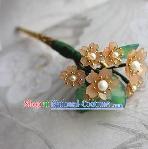 Traditional Chinese Bride Sakura Hairpin Headdress Ancient Court Hair Accessories for Women