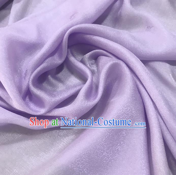 Chinese Traditional Design Pattern Lilac Silk Fabric Cheongsam Mulberry Silk Drapery