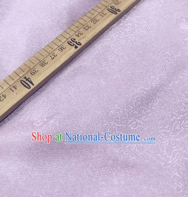 Chinese Traditional Design Pattern Lilac Silk Fabric Cheongsam Mulberry Silk Drapery