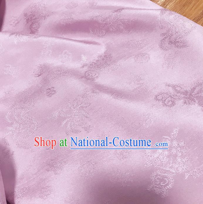 Chinese Traditional Classical Design Pattern Pink Silk Fabric Cheongsam Mulberry Silk Drapery