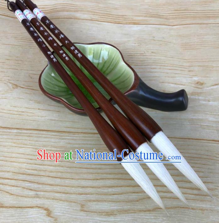 Traditional Chinese Calligraphy Goat Hair Brush Handmade The Four Treasures of Study Writing Brush Pen