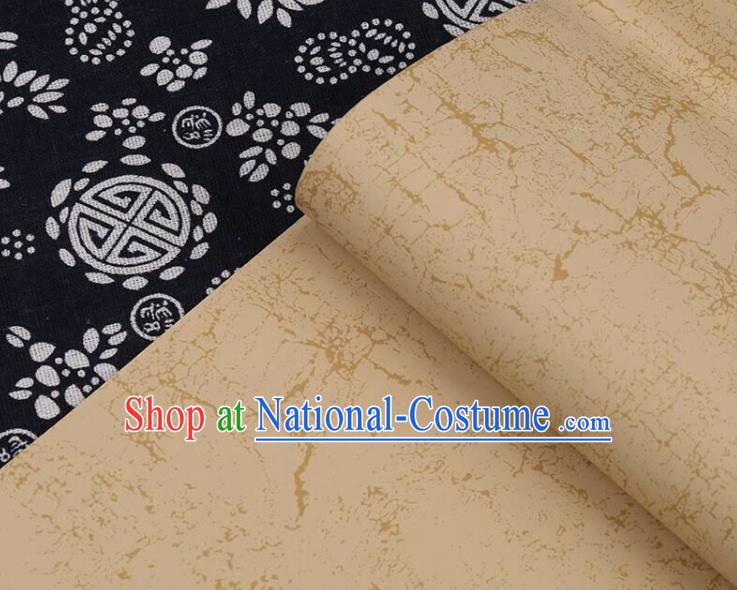 Traditional Chinese Ice Cracks Pattern Calligraphy Flaxen Paper Handmade The Four Treasures of Study Writing Batik Art Paper