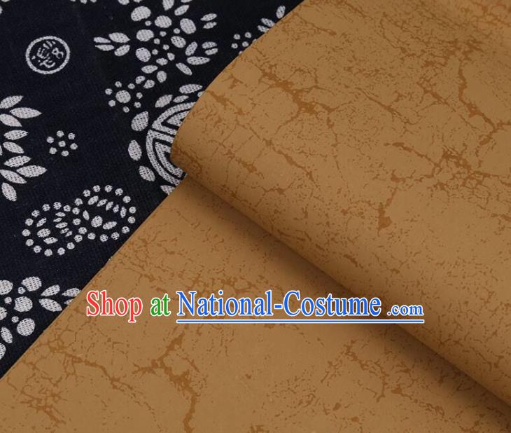 Traditional Chinese Ice Cracks Pattern Calligraphy Brown Paper Handmade The Four Treasures of Study Writing Batik Art Paper