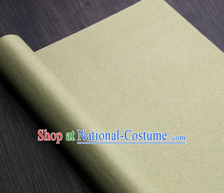 Traditional Chinese Pattern Light Green Calligraphy Paper Handmade The Four Treasures of Study Writing Batik Art Paper