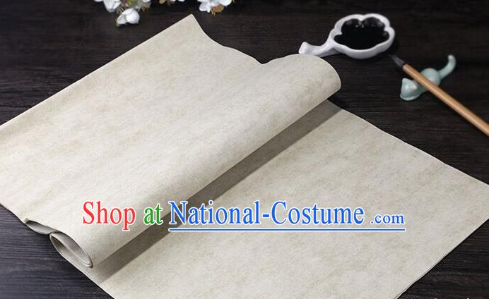 Traditional Chinese Light Grey Calligraphy Paper Handmade The Four Treasures of Study Writing Batik Art Paper