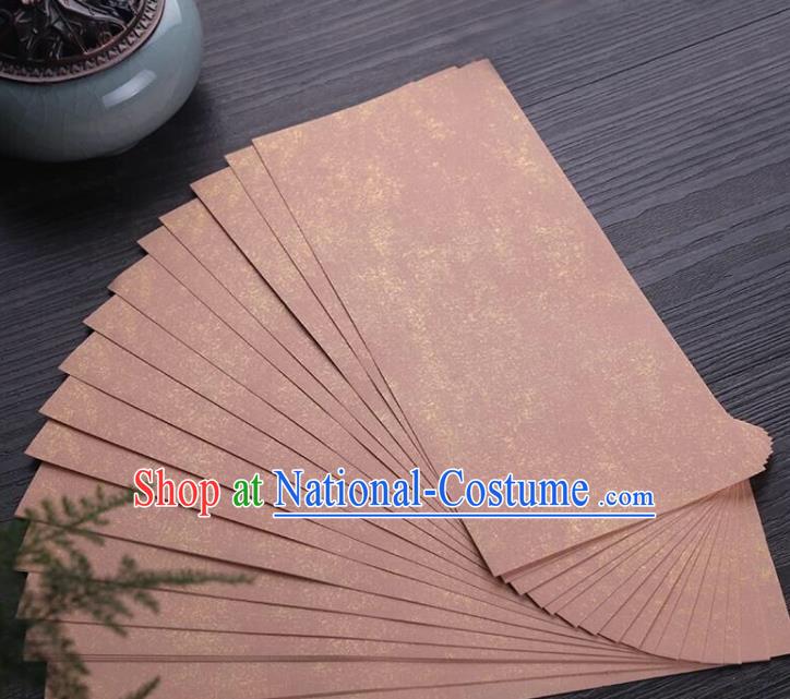 Traditional Chinese Rust Red Letter Paper Handmade The Four Treasures of Study Writing Batik Art Paper