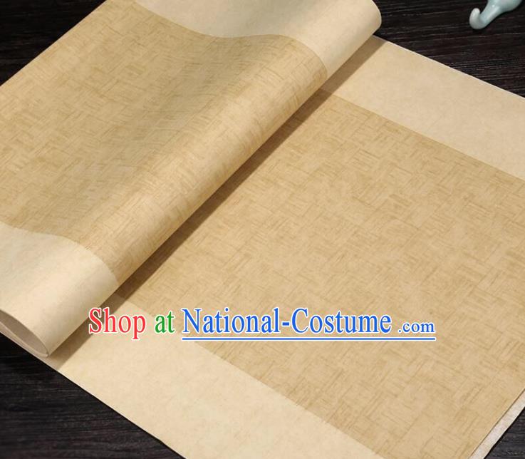 Chinese Traditional Pattern Calligraphy Flaxen Art Paper Handmade Couplet Writing Xuan Paper