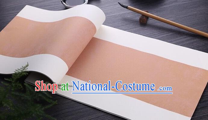 Chinese Traditional Spring Festival Couplets Rust Red Xuan Paper Handmade Couplet Calligraphy Writing Art Paper