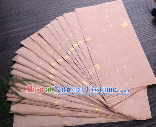 Traditional Chinese Cloud Pattern Pink Xuan Paper Handmade The Four Treasures of Study Writing Art Paper