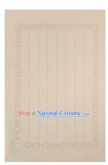 Traditional Chinese Light Apricot Letter Xuan Paper Handmade The Four Treasures of Study Writing Art Paper