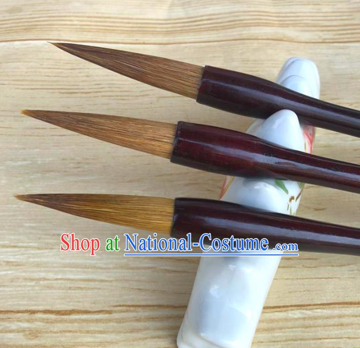 Traditional Chinese Calligraphy Weasel Hair Brush Handmade The Four Treasures of Study Writing Brush Pen