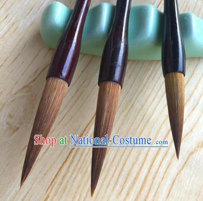 Traditional Chinese Calligraphy Weasel Hair Brush Handmade The Four Treasures of Study Writing Brush Pen