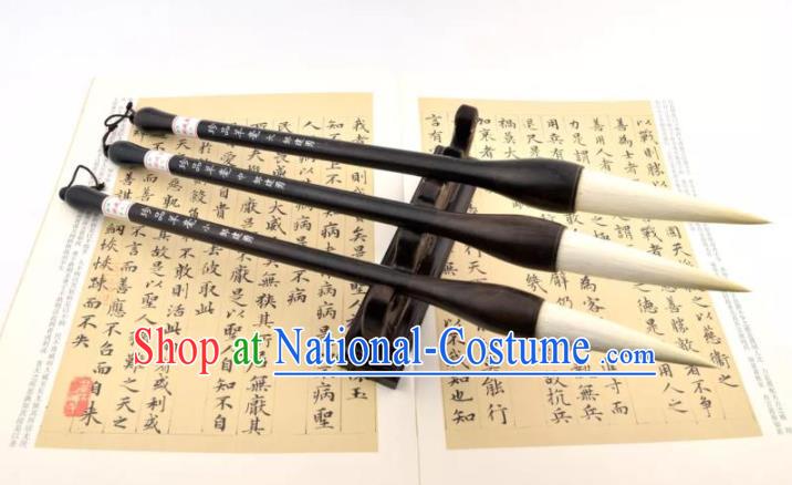 Traditional Chinese Calligraphy Bamboo Goat Brush Handmade The Four Treasures of Study Writing Brush Pen