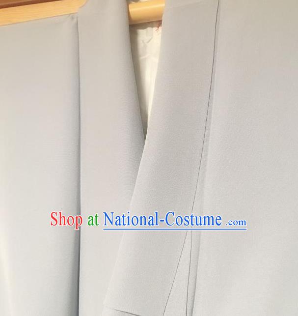 Traditional Japanese Grey Silk Kimono Japan Yukata Costume for Men