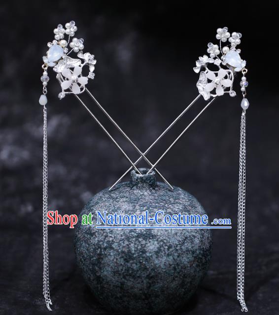 Chinese Traditional Hanfu Tassel Hairpins Ancient Hair Accessories for Women