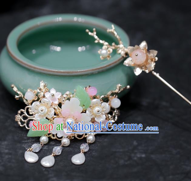 Chinese Traditional Hanfu Hair Crown and Hairpin Ancient Hair Accessories for Women