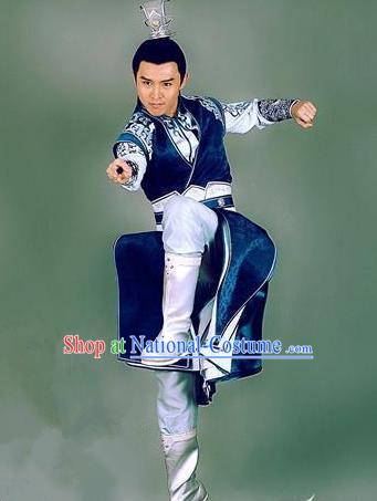 Chinese Ancient Swordsman Taoist Clothing Historical Drama The Legend of Zu Costume for Men